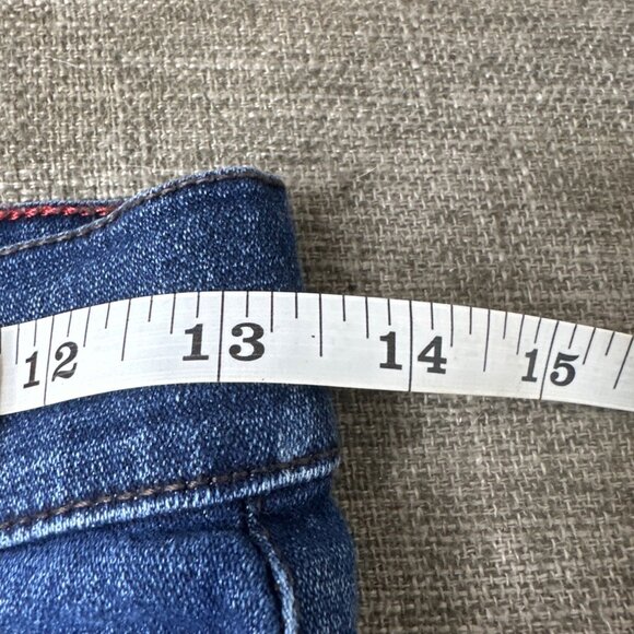 Tommy Hilfiger Rebel Skinny Denim Blue Jeans Girls Size 12 Adj Waist Belt Loops - Picture 6 of 7